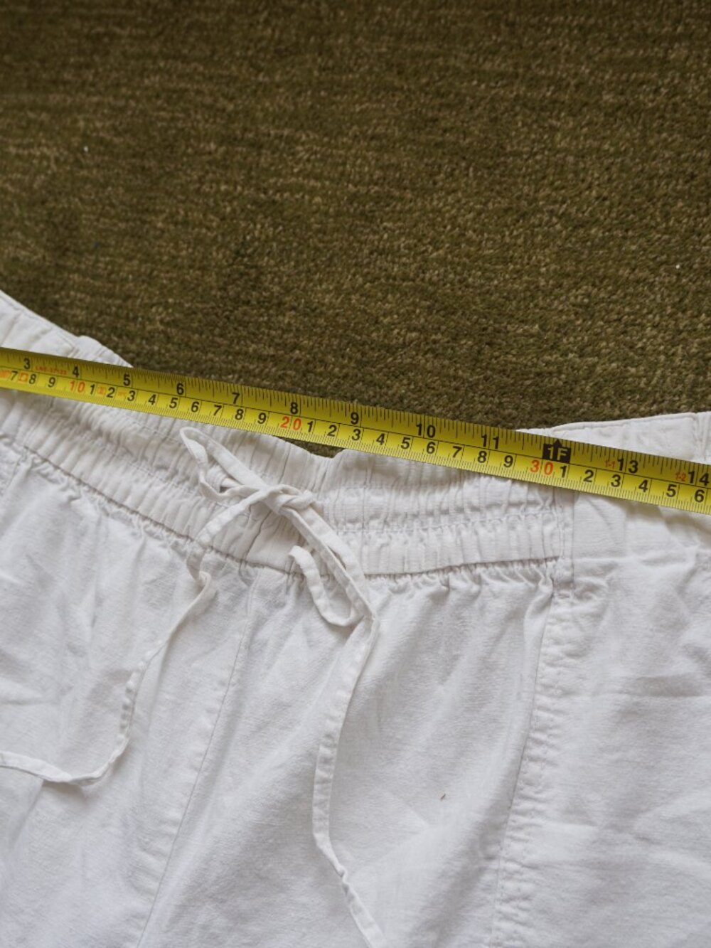 Lane Bryant Linen Wide Leg White Pants - Picture 5 of 8